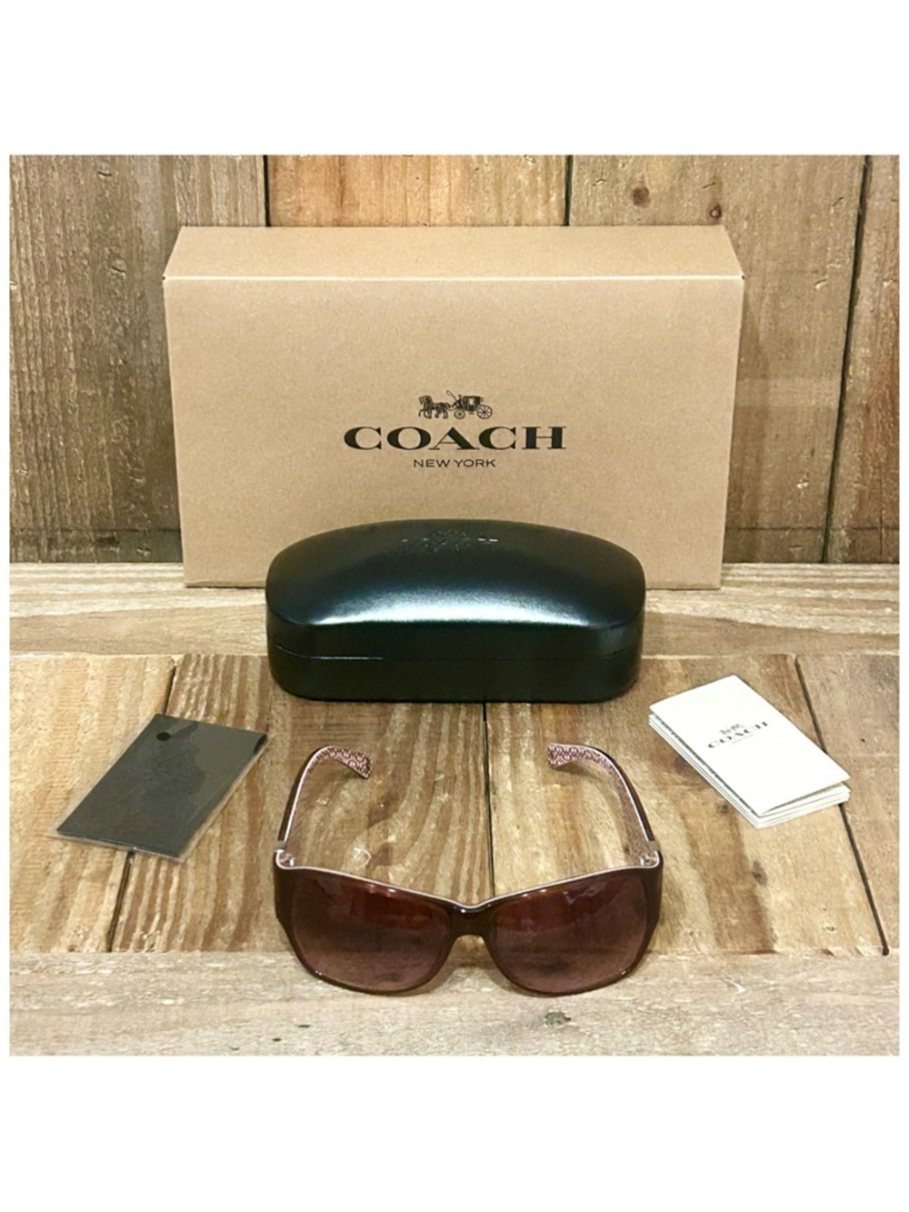 Coach Allie S460 Sunglasses with Hard Case, Cleaning Cloth & Free Gift Box. - Picture 3 of 16
